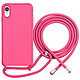 Moxie Coque pour iPhone XR en TPU Premium Color Lace avec Cordon Tour de Cou Fuchsia Cette coque fuchsia pour iPhone XR appartient à la collection Premium Color Lace et présente une finition uniforme au rendu soigné