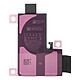 Apple Batterie de Remplacement pour iPhone 15 Pro Max Li-ion 4441mAh Service Pack Noir Capacité réelle de 4441mAh permettant de retrouver l'autonomie d'origine de l'iPhone 15 Pro Max et de tenir une journée complète sans recharge intermédiaire