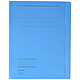 LEITZ Paquet de 25 chemises à lamelle Fresh, format A4, carton, bleu Chemise à lamelle