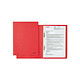 LEITZ Set de 25 chemises à lamelle Fresh, format A4, carton, rouge Chemise à lamelle