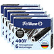 PELIKAN Etui de 6 Cartouches d'encre 4001 TP/6 Noir x 5 Cartouche d'encre
