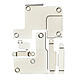 Clappio Kit de Pièces Métalliques Supports et Plaques Internes pour iPhone 16 Pro Kit de pièces internes métalliques conçu pour iPhone 16 Pro