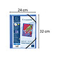 Avis EXACOMPTA Chemise à élastiques 3 rabats polypropylène translucide Krea Cover - A4 - Bleu x 5