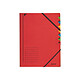 LEITZ Classeur trieur, format A4, 7 compartiments Rouge Trieur