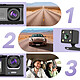 Avis Avizar Dashcam Pare Brise Avant Arrière Intérieur 1080p LED 2 pouces Micro Noir
