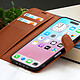 Acheter Zanaé Étui Portefeuille pour iPhone 17 Air Fonction Support et Languette Magnétique Marron