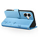 Avis Zanaé Étui Portefeuille pour iPhone 17 Premium Design Fleurs Papillon Bleu clair