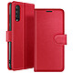 Zanaé Étui Portefeuille pour Galaxy A30s / A50 / A50s Support et Languette Magnétique Rouge Cet étui portefeuille Zanaé rouge pour Galaxy A30s / A50 / A50s présente une texture antiglisse et chic