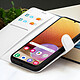 Acheter Zanaé Étui Portefeuille pour Galaxy A32 4G avec Support et Languette Magnétique Blanc