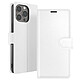 Zanaé Étui Portefeuille pour iPhone 13 Pro Max Support et Languette Magnétique Blanc - Cet étui protège intégralement l'écran et le dos du smartphone