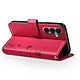 Avis Zanaé Étui Portefeuille pour Galaxy S24 / S25 Premium Design Fleurs Papillon Rouge