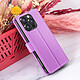 Zanaé Étui Portefeuille pour iPhone 16 Pro Max avec Support et Languette Magnétique Violet pas cher