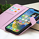 Acheter Zanaé Étui Portefeuille pour iPhone 14 Plus Support et Languette Magnétique Rose