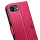 Zanaé Étui Portefeuille pour iPhone 16e Premium Design Fleurs Papillon Rouge pas cher