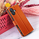 Zanaé Étui Portefeuille pour iPhone 16 Support et Languette Magnétique Orange pas cher