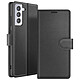Zanaé Étui Portefeuille pour Galaxy S21 avec Fonction Support et Languette Magnétique Noir - Cet étui portefeuille Zanaé noir pour Galaxy S21 présente une texture antiglisse et chic