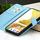 Acheter Zanaé Étui Portefeuille pour Samsung Galaxy S22 Support et Languette Bleu ciel