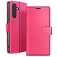 Zanaé Étui Portefeuille pour Samsung A17 Support et Languette Magnétique Fuchsia - Cet étui protège intégralement l'écran et le dos du smartphone