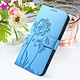 Acheter Zanaé Étui Portefeuille pour iPhone 16e Premium Design Fleurs Papillon Bleu clair