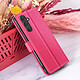 Zanaé Étui Portefeuille pour Galaxy S23 FE Fonction Support et Languette Magnétique Fuchsia pas cher
