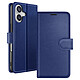 Zanaé Étui Portefeuille pour iPhone 17 Air Fonction Support et Languette Magnétique Bleu nuit Cet étui portefeuille Zanaé bleu nuit pour iPhone 17 Air présente une texture antiglisse et chic