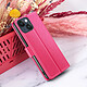 Zanaé Étui Portefeuille pour iPhone 14 Support et Languette Magnétique Fuchsia pas cher