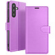 Zanaé Étui Portefeuille pour Galaxy A56 / A36 avec Support et Languette Magnétique Violet - Cet étui portefeuille Zanaé violet pour Galaxy A56 / A36 présente une texture antiglisse et chic