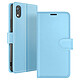 Zanaé Étui Portefeuille pour iPhone XR avec Fonction Support et Languette Magnétique Bleu clair Cet étui portefeuille Zanaé bleu clair pour iPhone XR présente une texture antiglisse et chic