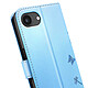 Zanaé Étui Portefeuille pour iPhone 16e Premium Design Fleurs Papillon Bleu clair pas cher
