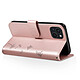 Avis Zanaé Étui Portefeuille pour iPhone 15 Premium Design Fleurs Papillon Rose champagne