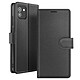 Zanaé Étui Portefeuille pour Galaxy A03 avec Fonction Support et Languette Magnétique Noir - Cet étui portefeuille Zanaé noir pour Galaxy A03 présente une texture antiglisse et chic