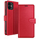 Zanaé Étui Portefeuille pour iPhone 12 mini Fonction Support et Languette Magnétique Rouge Cet étui portefeuille Zanaé rouge pour iPhone 12 mini présente une texture antiglisse et chic