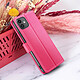 Zanaé Étui Portefeuille pour iPhone 11 Support et Languette Magnétique Fuchsia pas cher