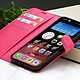 Acheter Zanaé Étui Portefeuille pour iPhone 15 Pro Fonction Support et Languette Magnétique Fuchsia