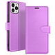 Zanaé Étui Portefeuille pour iPhone 12 Pro Max avec Support et Languette Magnétique Violet Cet étui portefeuille Zanaé violet pour iPhone 12 Pro Max présente une texture antiglisse et chic