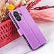 Zanaé Étui Portefeuille pour iPhone 16 Support et Languette Magnétique Violet pas cher