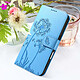 Acheter Zanaé Étui Portefeuille pour iPhone Air Premium Design Fleurs Papillon Bleu clair