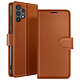 Zanaé Étui Portefeuille pour Galaxy A32 4G avec Support et Languette Magnétique Marron - Cet étui portefeuille Zanaé marron pour Galaxy A32 4G présente une texture antiglisse et chic