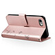 Zanaé Étui pour iPhone SE 2022 Design Fleurs Papillon avec Support Vidéo Rose gold pas cher