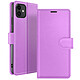 Zanaé Étui Portefeuille pour iPhone 11 Support et Languette Magnétique Violet - Cet étui protège intégralement l'écran et le dos du smartphone