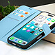 Acheter Zanaé Étui Portefeuille pour iPhone 17 Pro Max avec Support et Languette Magnétique Bleu clair