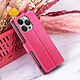 Zanaé Étui Portefeuille pour iPhone 14 Pro Max Support et Languette Magnétique Fuchsia pas cher