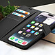 Acheter Zanaé Étui Portefeuille pour iPhone 14 Pro Max Support et Languette Magnétique Noir