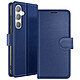 Zanaé Étui Portefeuille pour Galaxy S24 avec Fonction Support et Languette Magnétique Bleu nuit - Cet étui portefeuille Zanaé bleu nuit pour Galaxy S24 présente une texture antiglisse et chic