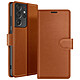 Zanaé Étui Portefeuille pour Galaxy S21 Ultra 5G avec Support et Languette Magnétique Marron Cet étui portefeuille Zanaé marron pour Galaxy S21 Ultra 5G présente une texture antiglisse et chic