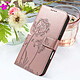 Acheter Zanaé Étui Portefeuille pour iPhone Air Premium Design Fleurs Papillon Rose champagne