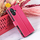Zanaé Étui Portefeuille pour iPhone 16 Support et Languette Magnétique Fuchsia pas cher