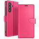 Zanaé Étui Portefeuille pour Galaxy A56 / A36 avec Support et Languette Magnétique Fuchsia - Cet étui portefeuille Zanaé fuchsia pour Galaxy A56 / A36 présente une texture antiglisse et chic