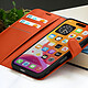 Acheter Zanaé Étui Portefeuille pour iPhone 16 Support et Languette Magnétique Orange