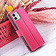 Zanaé Étui Portefeuille pour iPhone 12 et 12 Pro Support et Languette Magnétique Fuchsia pas cher